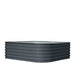 TMG Industrial Metal Raised Garden Bed Kit, 9-In-1 Modular Design, 18” Tall, Galvanized & Powder Coated, Rubber Edging, TMG-MGB96