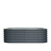TMG Industrial Metal Raised Garden Bed Kit, 9-In-1 Modular Design, 18” Tall, Galvanized & Powder Coated, Rubber Edging, TMG-MGB96