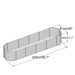 TMG Industrial Metal Raised Garden Bed Kit, 9-In-1 Modular Design, 18” Tall, Galvanized & Powder Coated, Rubber Edging, TMG-MGB96