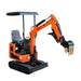 TMG Industrial Mini Compact Excavator, 15 HP Air-Cooled Engine w/EPA Certification, 61-½” Max. Digging Depth, 1900 Lb Operating Weight, TMG-MVE08