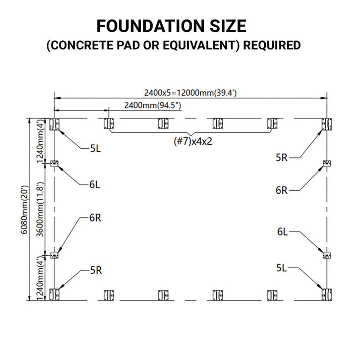 TMG Industrial Pro Series 20' x 40' Dual Truss Storage Shelter with Heavy Duty 17 oz PVC Cover & Drive Through Doors, TMG-DT2041-PRO