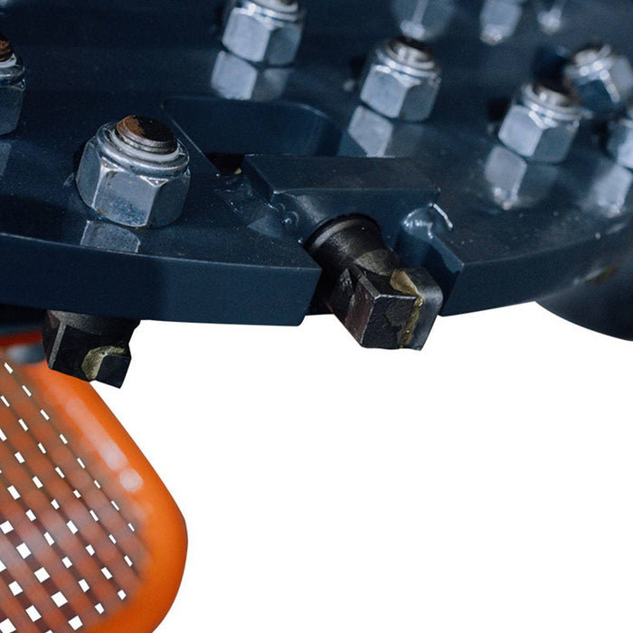 Skid Steer Stump Grinder, 24" Rotor Size, 7" Cutting Below Ground, Steel Carbide Teeth, TMG-SSG25