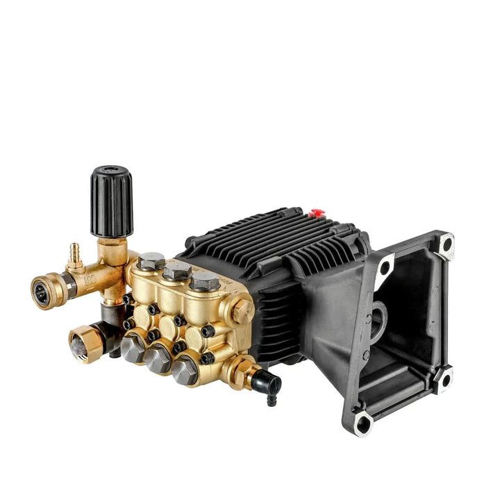 TMG Industrial Triplex Plunger Pressure Pump, Max. 4000 PSI, 5 GPM, 3400 RPM, 1” Hollow Shaft, Compatible Engine Power 9-15 HP, TMG-GWP40