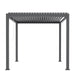 TMG LIVING 10' x 10' Aluminum Louver Roof Slatted Pergola, Manual Adjustable Louver Blades, TMG-LPG10