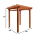 TMG LIVING 10' x 10' Wood Grain Aluminum Pergola, TMG-LPA10