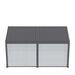 TMG LIVING 10' x 20' Aluminum Motorized Louver Pergola with Side Screens, TMG-LPG21