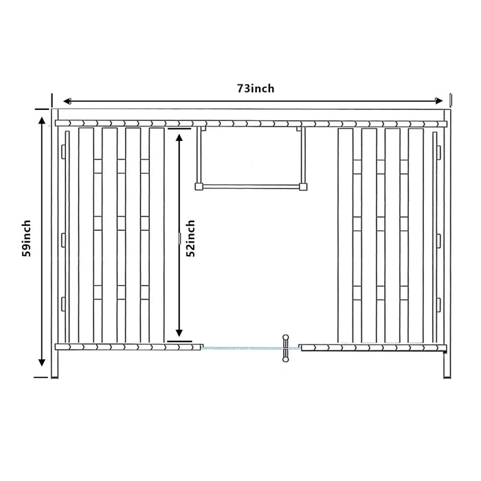 TMG LIVING Outdoor Rustic Cedar Barrel Sauna, Three Person, Tempered Glass Door, TMG-LSN42