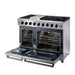 TMG Living Kitchen 48” Freestanding Gas Convection Range, Commercial Convection Fan, 3-Layered Glass Window, 9000-18500 BTU, TMG-HRG48
