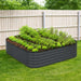 Metal Raised Garden Bed Kit, 9-In-1 Modular Design, 18" Tall, Galvanized & Powder Coated, Rubber Edging, TMG-MGB96 - TMG Industrial