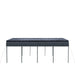TMG Industrial 20’ x 20’ Metal Shed Carport, 10’ Open Sidewalls, 400 Sq-Ft, 27 GA Corrugated Panels, TMG-MSC2020