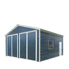 Metalen garage/schuur van 6 x 6 meter, dubbele voordeuren van 2,7 meter hoog, nokhoogte van 3,9 meter, 37 vierkante meter TMG-MS2020