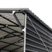 TMG Industrial 20’ x 20’ Metal Shed Carport, 10’ Enclosed Sidewalls, 400 Sq-Ft, 27 GA Corrugated Panels, TMG-MSC2020F