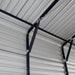 TMG Industrial 20’ x 20’ Metal Shed Carport, 10’ Enclosed Sidewalls, 400 Sq-Ft, 27 GA Corrugated Panels, TMG-MSC2020F