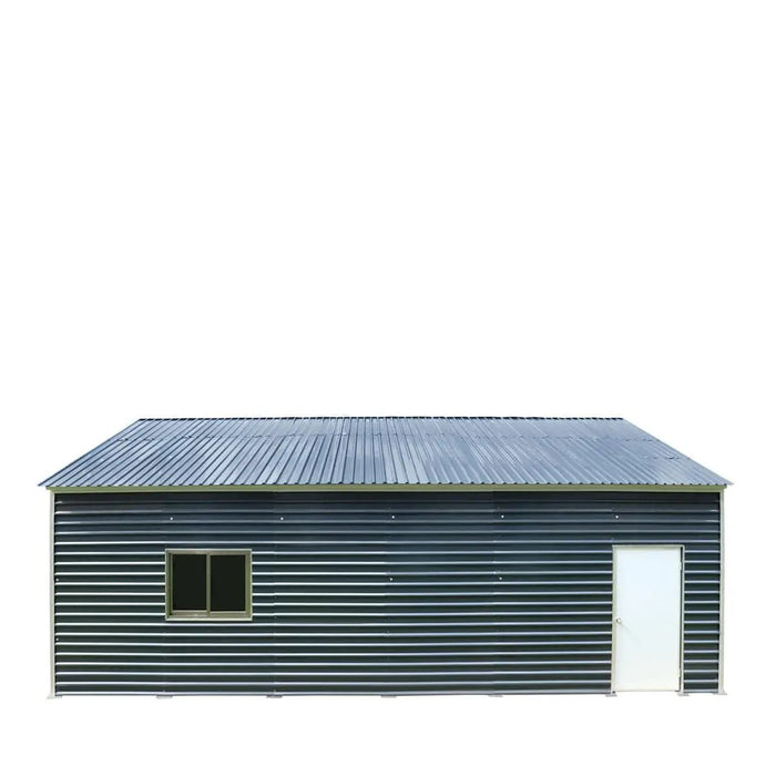 TMG Industrial 20’ x 30’ Metal Garage Shed with 9' High Double Front Doors, 13’ Peak Height, Side Entry Door, 600 Sq-Ft Floor Space, TMG-MS2030
