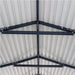 TMG Industrial 20’ x 30’ Livestock Corral Panel Metal Shed, 7’ Sidewall Height, 5’ Corral Panel Height, 600 Sq-Ft, 27 GA Corrugated Panels, TMG-MS2030LC
