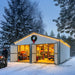 30’ x 40’ Metal Garage Shed, 11' High Double Front Doors, 17’ Peak, 1260 Sq-Ft TMG-MS3040 TMG Industrial