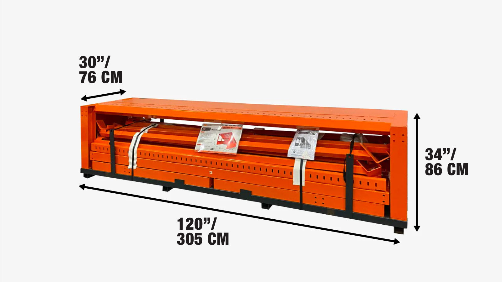 3 meter lange, robuuste Grizzly Rock-scherm met verstelbare dekstangen, draagvermogen van 2268 kg (TMG-RS10)-shipping-info-image