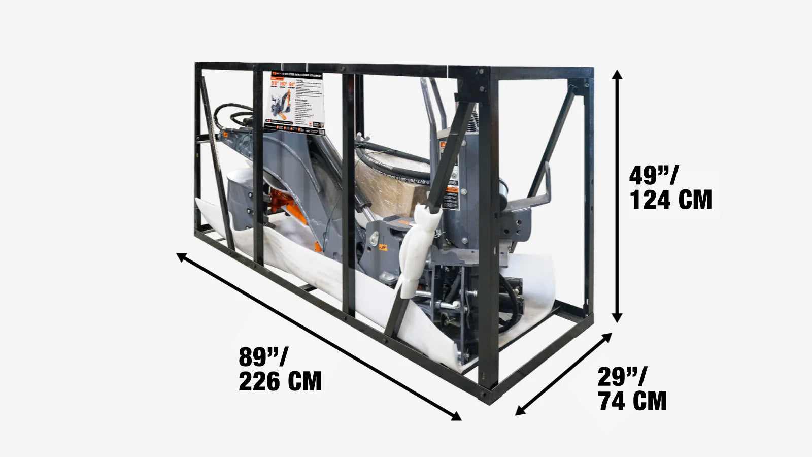 9' Skid Steer-graafmachine-aanbouwdeel met zwenkarm voor laders van 30-100 pk, 15