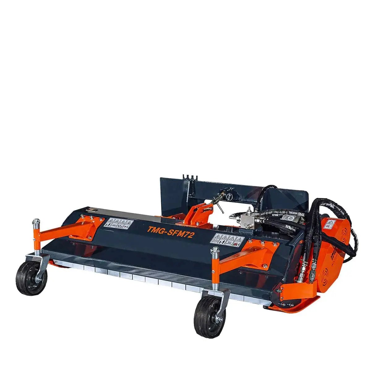 TMG Industrial 72” Hydraulic Skid Steer Flail Mower, TMG-SFM72