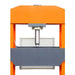 TMG Industrial 100 Ton Capacity Hydraulic Shop Press, Heavy Duty Pressing, Protective Grid Guard, Fully Welded H-Frame, Air & Manual Dual Operation, TMG-SP100