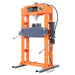 TMG Industrial 75 Ton Capacity Hydraulic Shop Press, Heavy Duty Pressing, Fully Welded H-Frame, Air & Manual Dual Operation, TMG-SP75