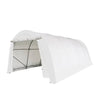 Autooverkapping van 3,6 x 6 meter met afgerond dak en robuuste hoes van 11 oz PE-stof, gegalvaniseerd stalen frame, oprolbare stoffen voordeur, TMG-ST1220R
