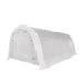 TMG Industrial 12’ x 20’ Car Shelter w/Rounded Roof & Heavy-Duty 11 OZ PE Fabric Cover, Galvanized Steel Frame, Fabric front roll-up door, TMG-ST1220R