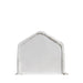 TMG Industrial 15’ x 25’ RV/Motorhome Storage Shelter, 17 oz PVC Fabric Cover, Front Roll-Up Door, Enclosed Rear Wall, 3-Layer Galvanized Steel Frame, 10’ Straight Sidewalls, TMG-ST1525
