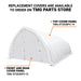 TMG Industrial 20' x 30' Arch Wall Peak Ceiling Storage Shelter with Heavy Duty 17 oz PVC Cover & Drive Through Doors, TMG-ST2031PV(Previously ST2030PV)