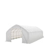 Opslagloods van 6 x 12 meter met rechte wanden en puntdak, voorzien van een robuuste afdekking van 480 gram PVC en een doorrijdeur, TMG-ST2041V (voorheen ST2040V)