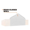 Back End Wall Kit, Compatible with ST3041CV and ST3041CE container shelters installed with the high cube containers (9’6”),TMG-ST30BW9V