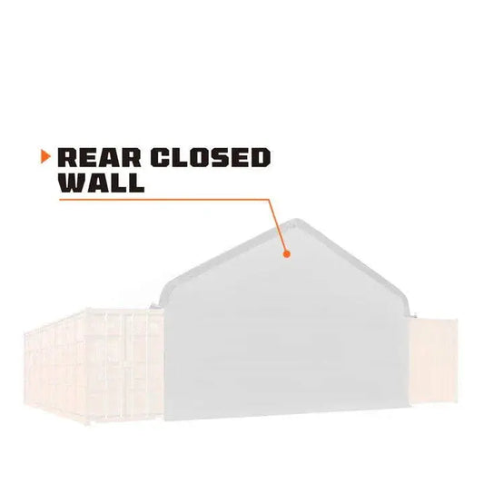 TMG Industrial Back End Wall Kit, Compatible with ST3041CV and ST3041CE container shelters installed with the high cube containers (9’6”),TMG-ST30BW9V