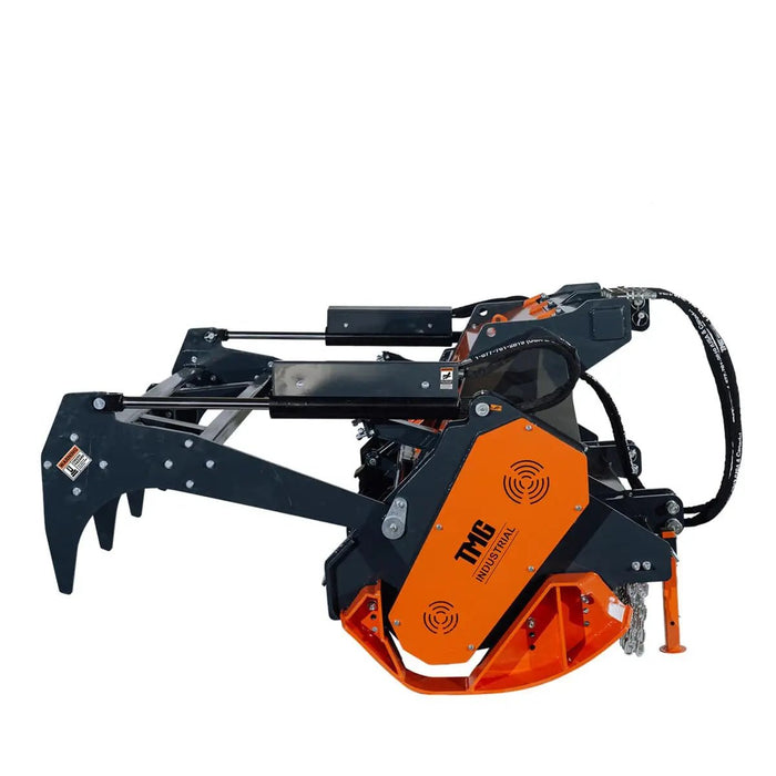 TMG Industrial 70” Forestry Brush Mulcher, Category 2 Hookup, Widia Cutting Teeth, 70-110 HP Tractors, 3-PTO Shaft Included, TMG-TMB72