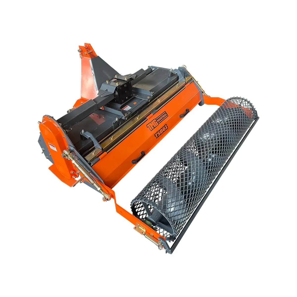 61” Rotary Tilling Stone Burier, 5” Tilling Depth, 35-45 HP, PTO Shaft Included, TMG-TSB61