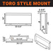 TMG Industrial Mini Skid Steer Root Rake Grapple, 35” Working Width, 2200-lb Capacity, Toro Style Mount Plate, TMG-SRG35