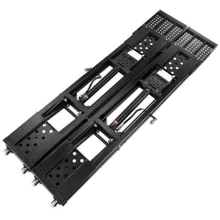VEVOR Car Lift, 25.6" Max. Height, 5,000 LBS Capacity Portable Car Lift, with Extended-Length Plates, Heavy-duty Carbon Steel Truck Lift with 120V Power Unit, Auto Car Jack Lifts for Home Garage Shop, DOBA-ALT5000
