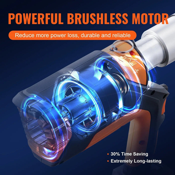 18V Electric Pro Press Tool, 1/2"–2" Pipe Capacity, 360° Rotating Crimper, Brushless Motor with 6 Jaws, DOBA-PT18