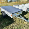 Variant 7’ Heavy Duty Utility Tilt Trailer with Tarp Cover, 4.2’x7’ Tilt Bed, Removable Tailgate, MFR #: S205Tilttarp, Made in Canada TMG-VT2395