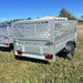 Variant 9’ Heavy Duty Utility Tilt Trailer with Ramp, 5’ x 9’ Inner Box, Mesh Side Extensions, MFR #: 754Tiltmesh, Made in Canada