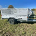 Variant 9’ Heavy Duty Utility Tilt Trailer with Ramp, 5’ x 9’ Inner Box, Mesh Side Extensions, MFR #: 754Tiltmesh, Made in Canada