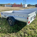 Variant 9’ Heavy Duty Utility Tilt Trailer with Ramp, 5’ x 9’ Inner Box, MFR #: 754Tilt, Made in Canada