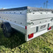 Variant 9’ Heavy Duty Utility Tilt Trailer with Ramp & Tarp Cover, 5’ x 9’ Inner Box, Solid Side Extensions, MFR #: 754Tiltsidetarp, Made in Canada