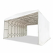 33' x 50' Retractable Mobile Shelter, 13' Clearance Height, 8" Lockable Wheels, 27 oz PVC Cover, TMG-ST3350M TMG Industrial CA