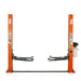 TMG Industrial 10,000-lb Two Post Floor Plate Auto Lift, Symmetric Arms, 77” Lift Height, Dual-Point Lock Release, TMG-TPL45