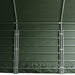 TMG Industrial 20’ x 20’ Livestock Corral Shelter, Powder Coated Structure, 12’ Dome Roof, 17 oz Military Green PVC Fabric Covering, 6-Bar Corral Panels, 5’ Front Swing Gate, TMG-ST2020L
