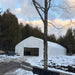 TMG Industrial 30' x 50' Straight Wall Peak Ceiling Storage Shelter with Heavy Duty 11 oz PE Cover & Drive Through Doors, TMG-ST3050E(Previously ST3050)