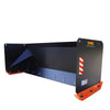7’ Skid Steer Snow Pusher w/Steel Cutting Edge, Pivoting Wear Shoes, Side Braces, 40-70 HP, TMG-SP07