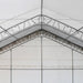 TMG Industrial 80’ x 33’ Dual Truss Storage Shelter Workshop, (3) 19’ Wide Drive-Through Openings, Scaffolding-Style Door Frame Support, TMG-DT3380