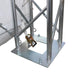 TMG Industrial 80’ x 33’ Dual Truss Storage Shelter Workshop, (3) 19’ Wide Drive-Through Openings, Scaffolding-Style Door Frame Support, TMG-DT3380