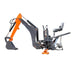 TMG Industrial 9-ft Tractor Swing Backhoe Attachment, Category 1 & 2, 180° Boom and Bucket Rotation, 15” Bucket Included, TMG-TBH90
